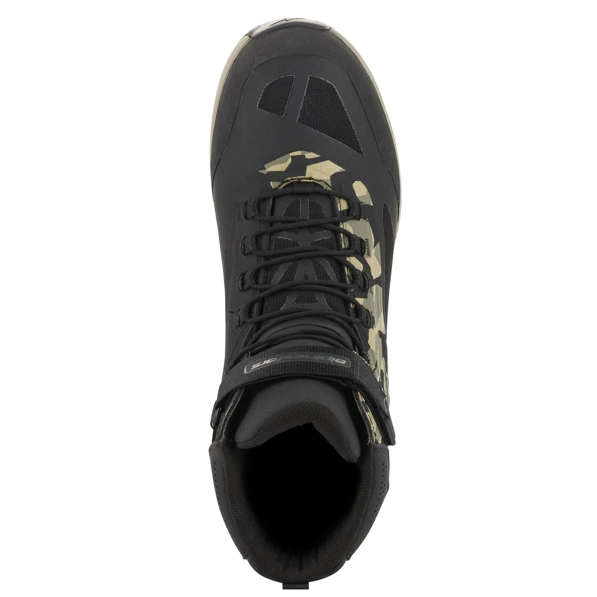 Alpinestars CR-6 Drystar Riding Shoes - Black/Gray Camo/Sand