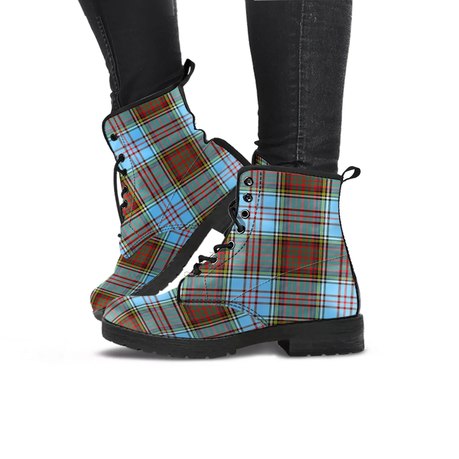 Anderson Ancient Tartan Leather Boots