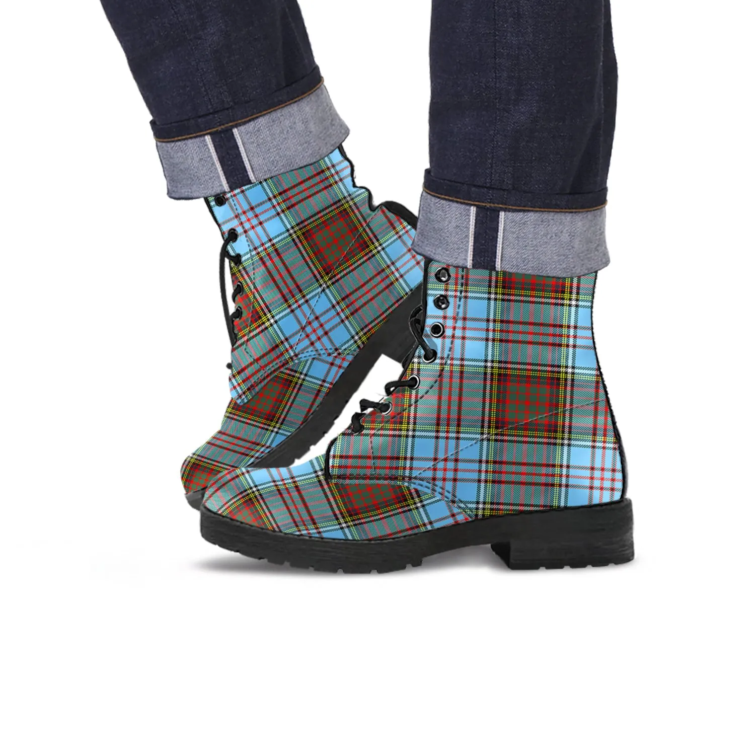 Anderson Ancient Tartan Leather Boots