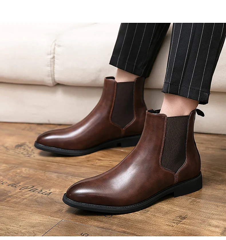 Antonios Casual Leather Boots Men