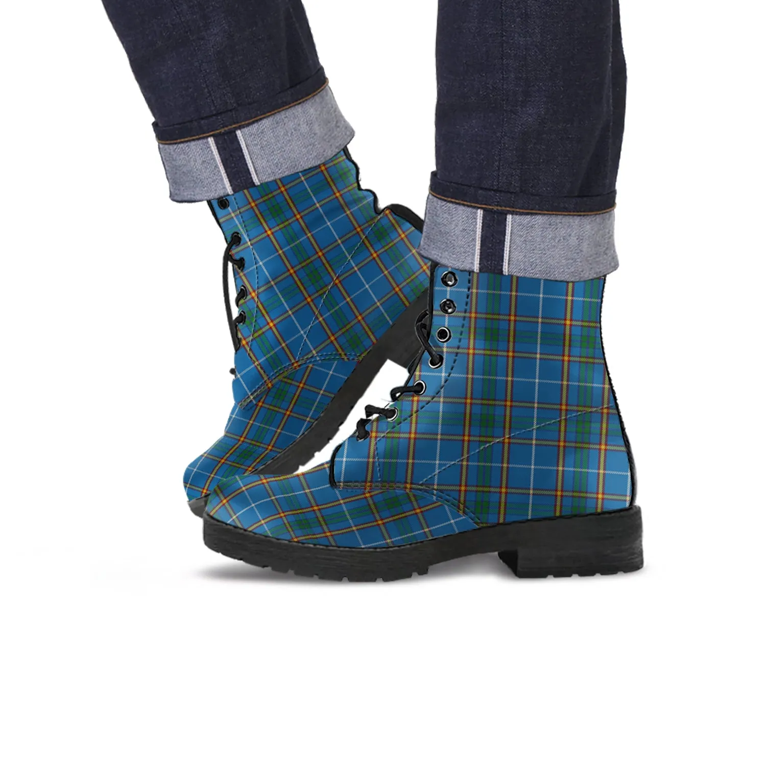 Bain Tartan Leather Boots