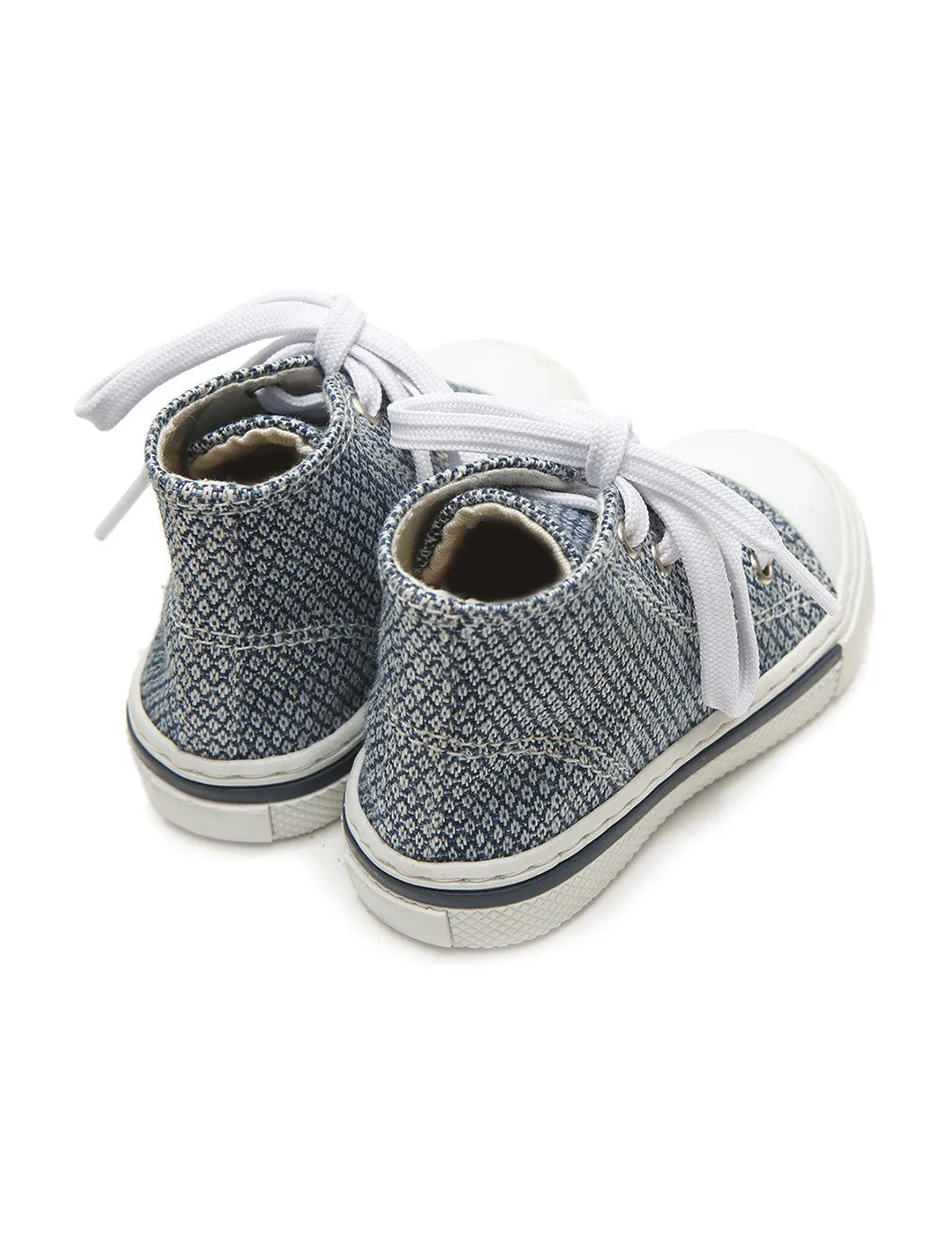 Baptismal Baby shoe bootie for Boy-PERRI blue