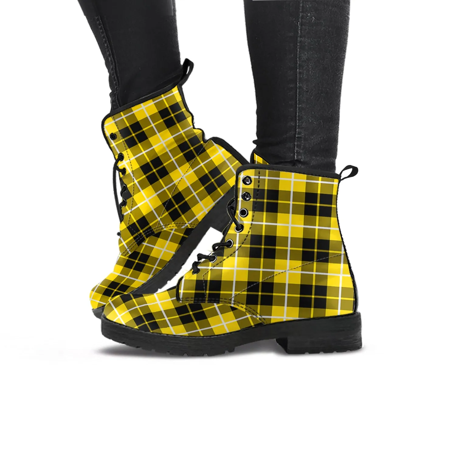 Barclay Dress Modern Tartan Leather Boots