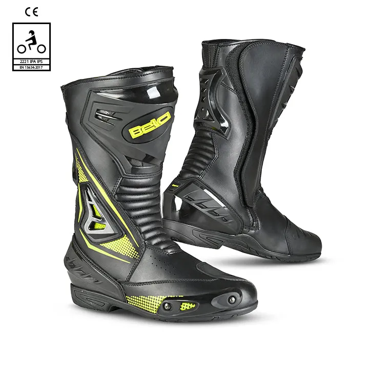 BELA Master Man - Racing Boot - Black Yellow Flouro