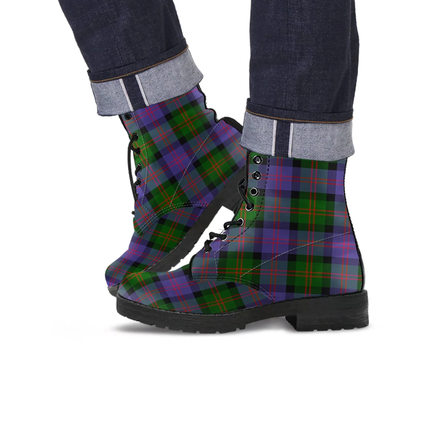 Blair Modern Tartan Leather Boots