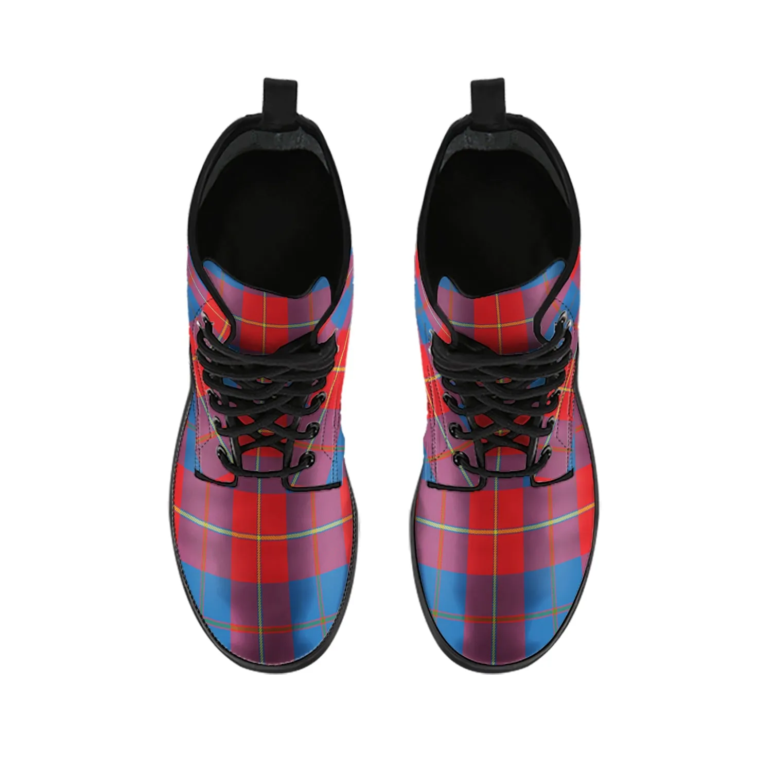 Blane Tartan Leather Boots