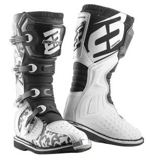 Bogotto MX-3 Camo Logo Motocross Boots Black/White