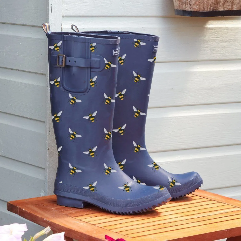 Briers Navy Bees Wellies - Size 4