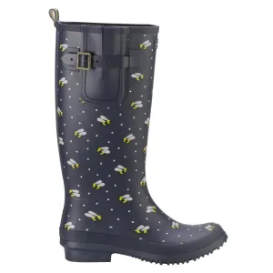 Briers Navy Bees Wellies - Size 4