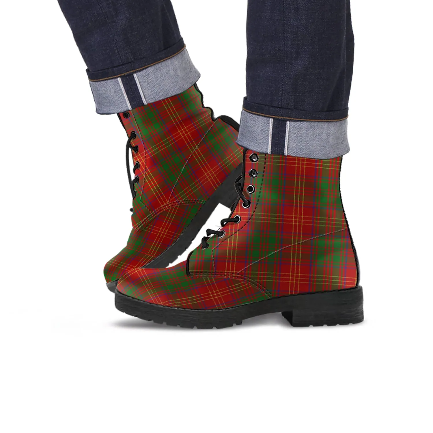 Burns Tartan Leather Boots