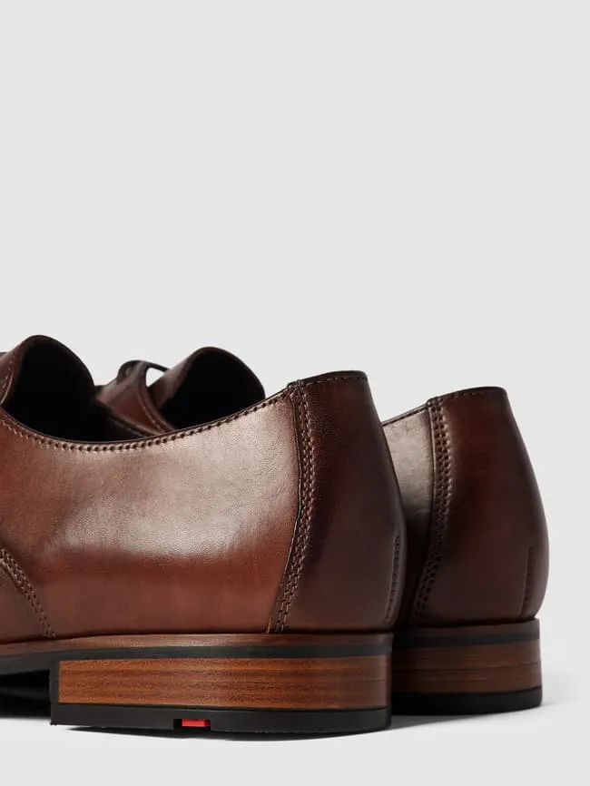 Calfskin derby model "Sabre" Lloyd, cognac color