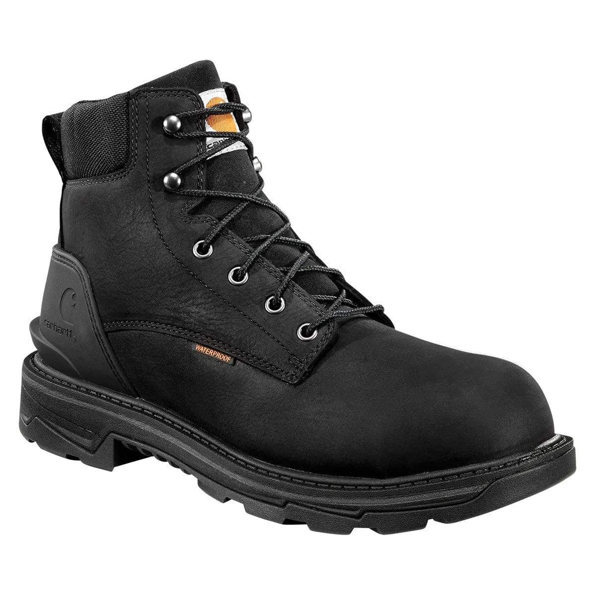 Carhartt Men's Ironwood Waterproof 6" Alloy Safety Toe Work Boots - Black