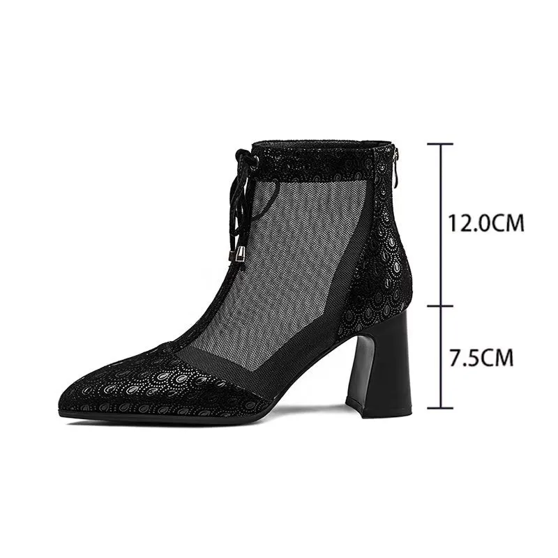 ChicLuxe Exotic Pointed Toe Stiletto Boots