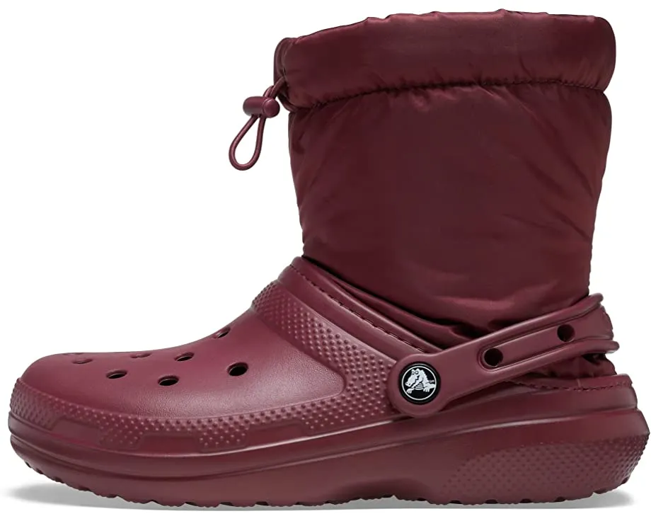 Classic Lined Neo Puff Boot Crocs, garnet