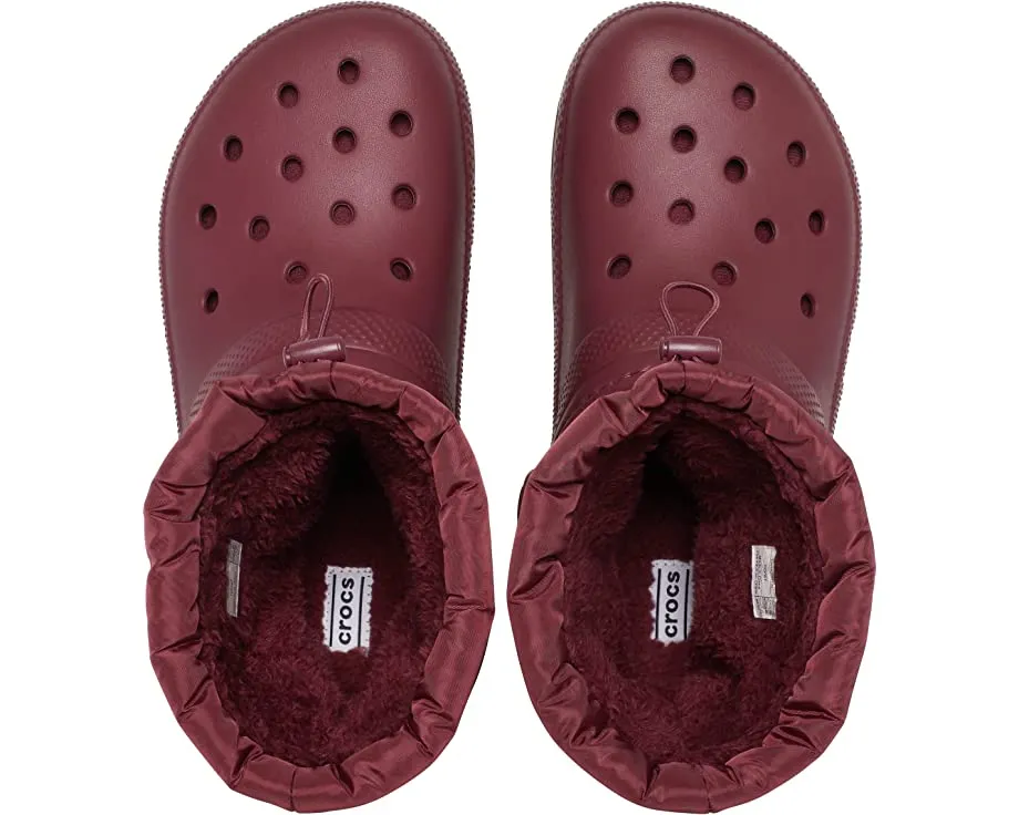 Classic Lined Neo Puff Boot Crocs, garnet