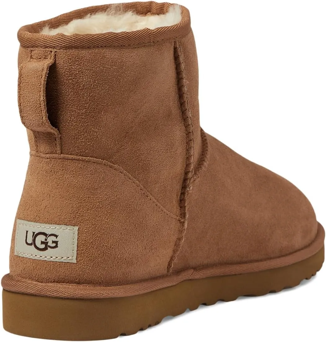 Classic Mini UGG Boots, Chestnut Twinface