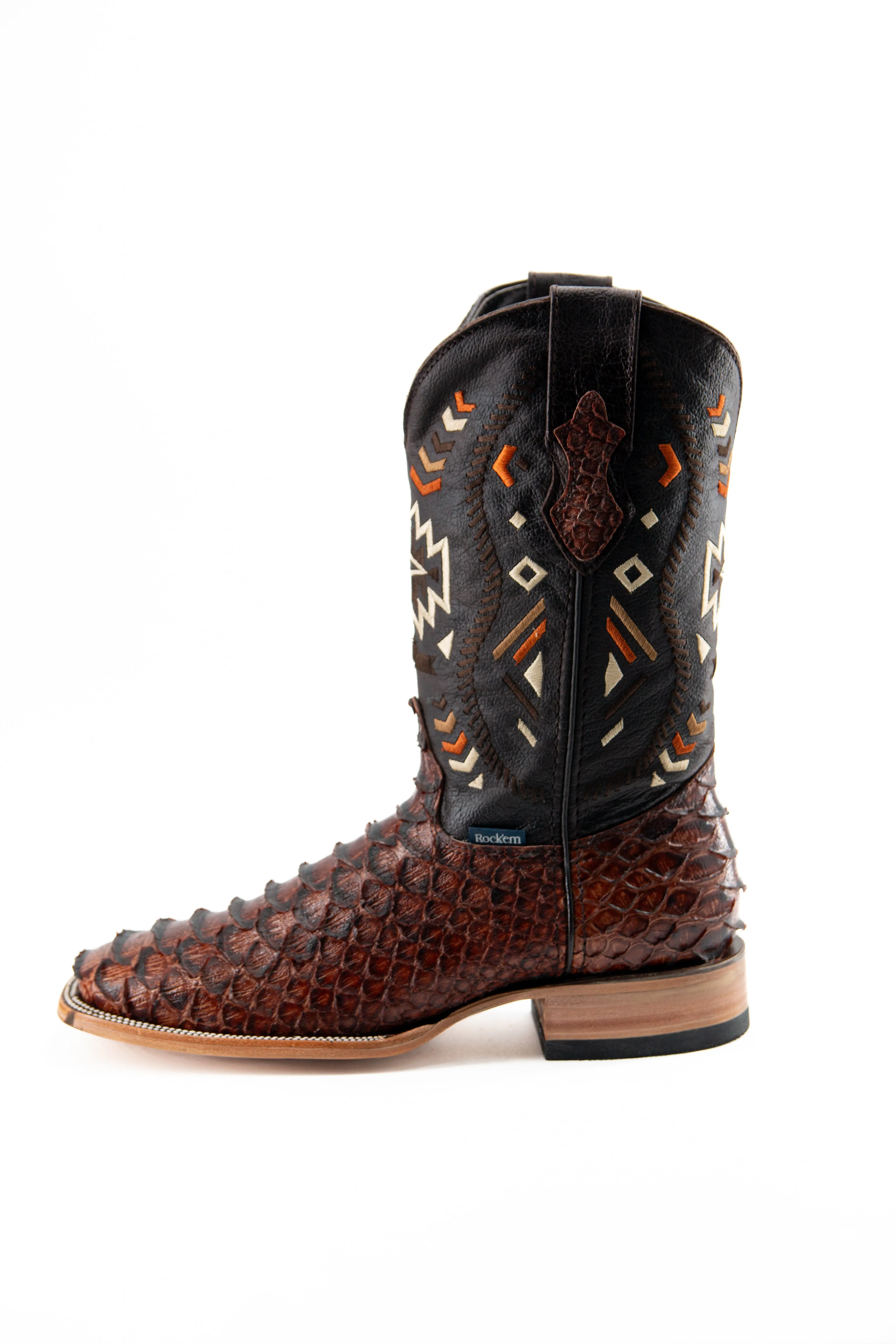 Clon Piton Mega Square Toe Cowboy Boot