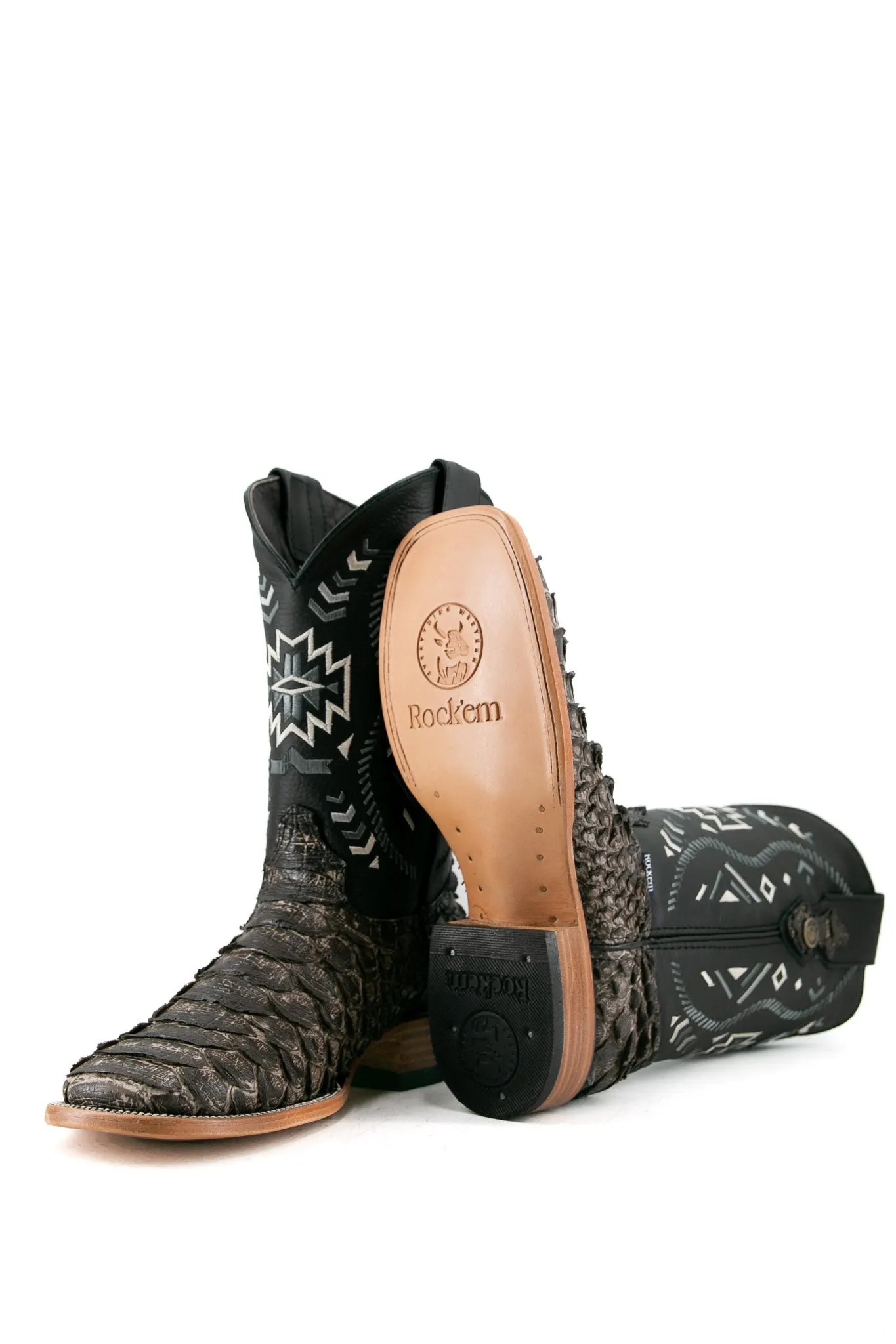 Clon Piton Mega Square Toe Cowboy Boot