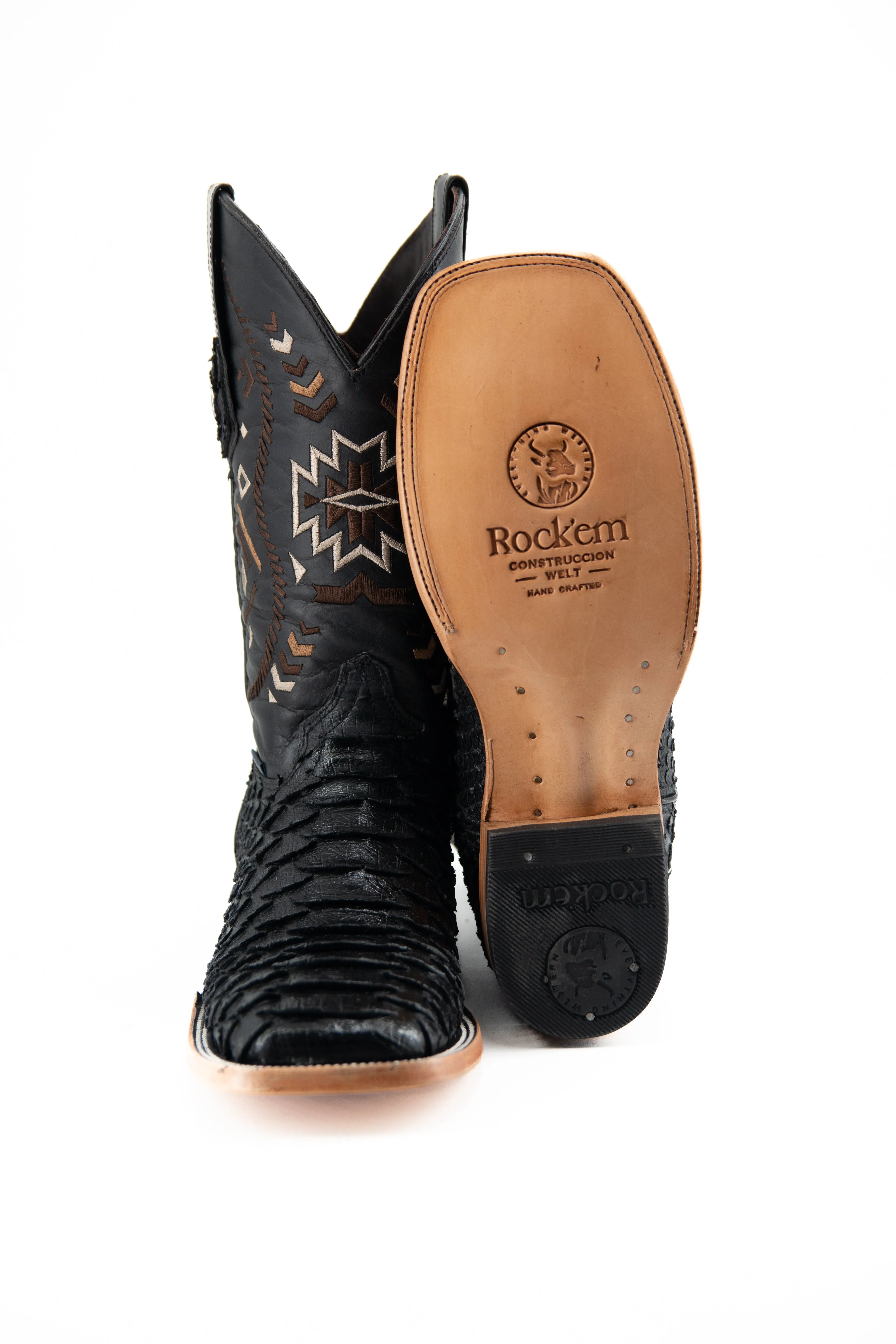 Clon Piton Mega Square Toe Cowboy Boot