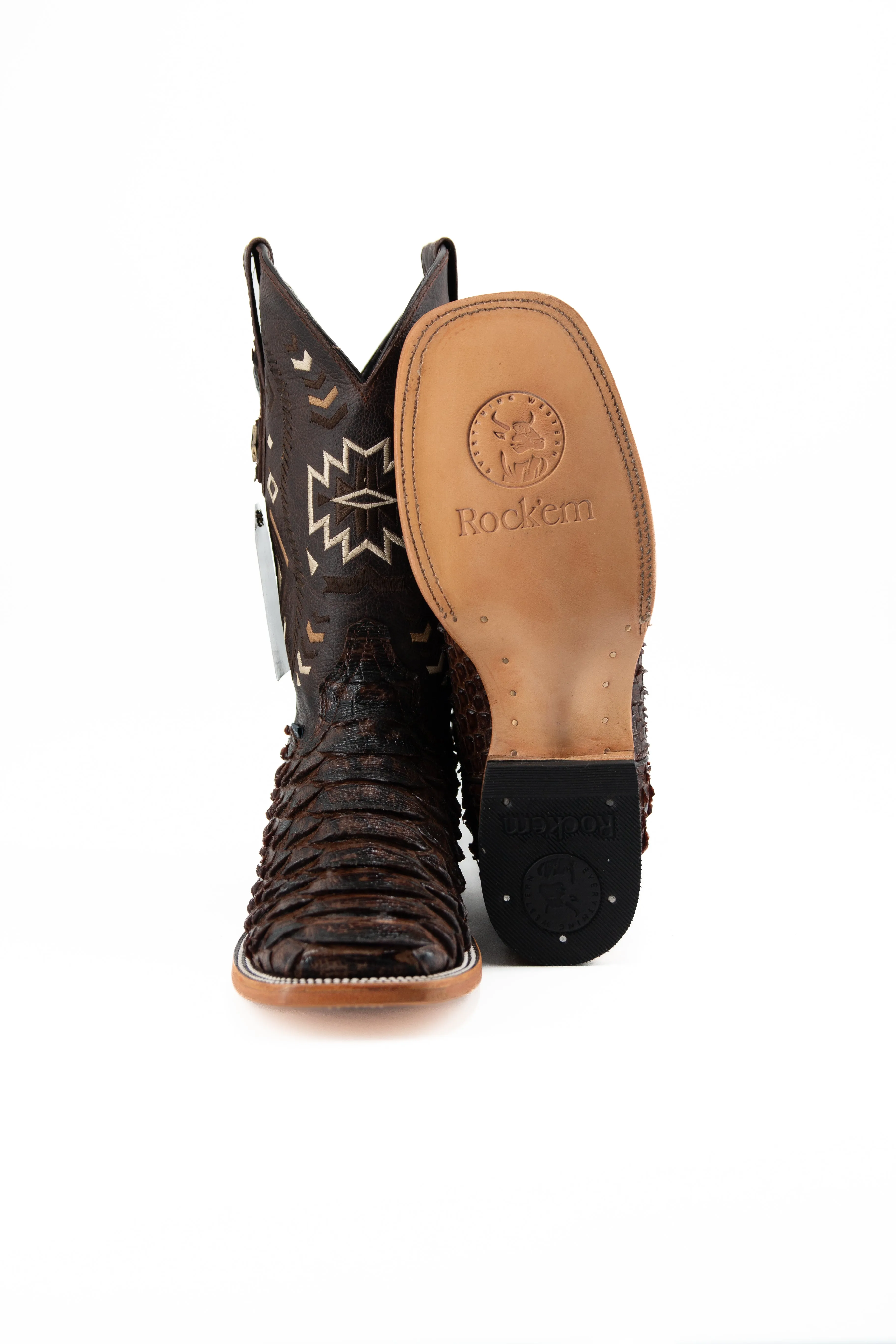 Clon Piton Mega Square Toe Cowboy Boot