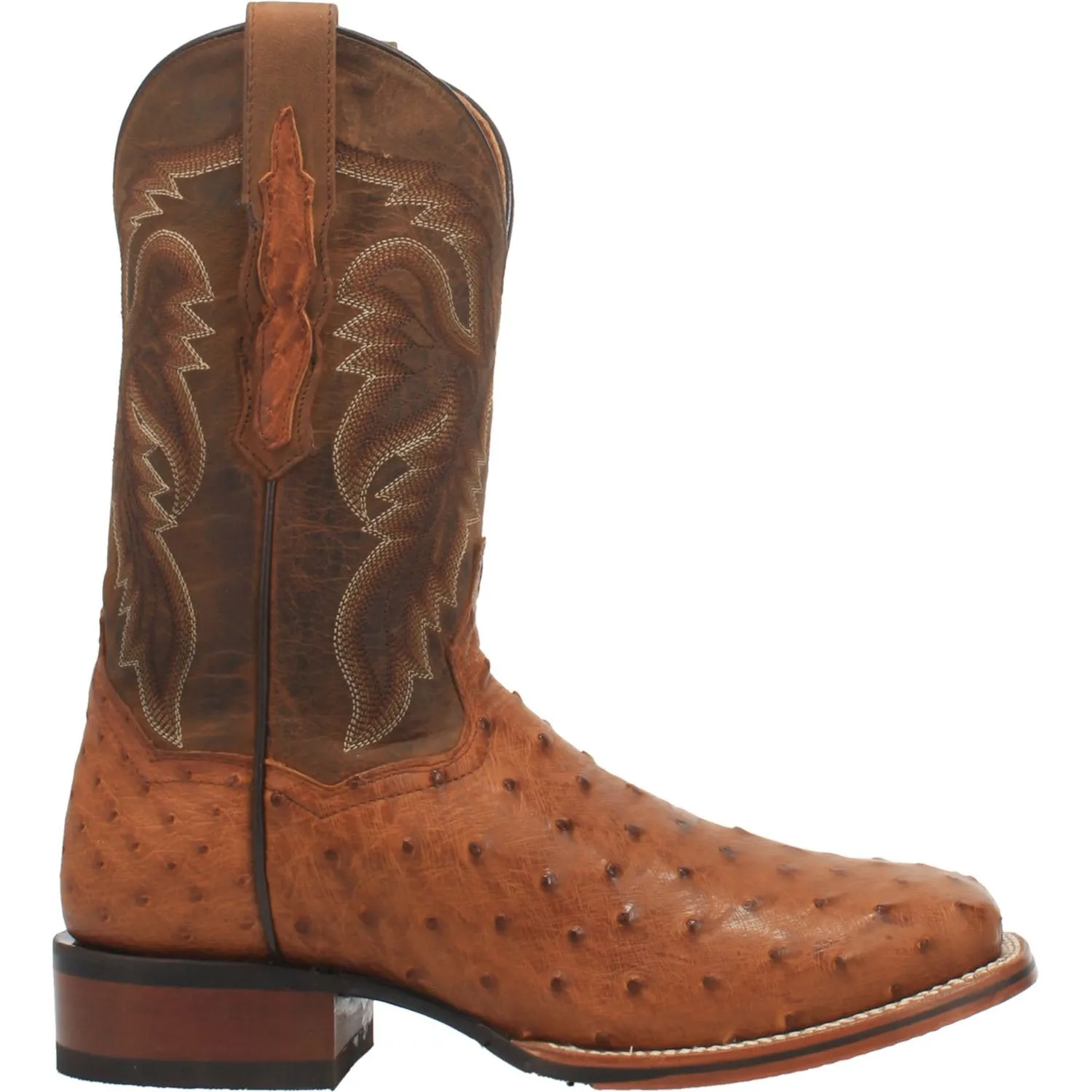 DAN POST MEN'S ALAMOSA FULL QUILL OSTRICH WESTERN BOOT - DP4874