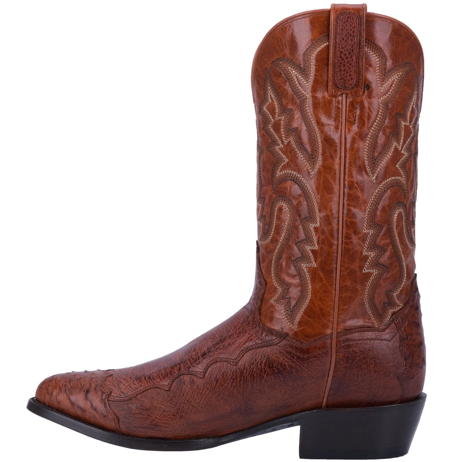 DAN POST MEN'S PUGH SMOOTH OSTRICH WESTERN BOOT - DPP5210