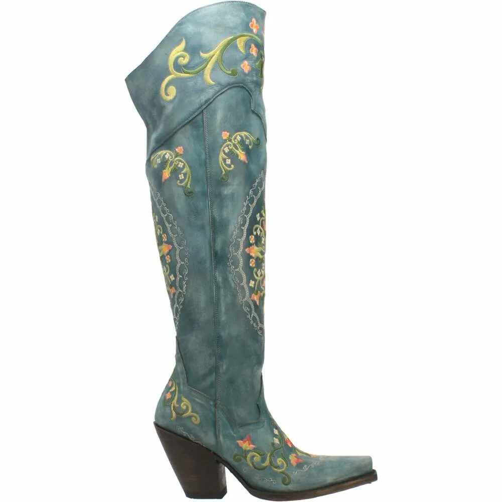 Dan Post Women's Flower Child Leather Snip Toe Boot DP3271