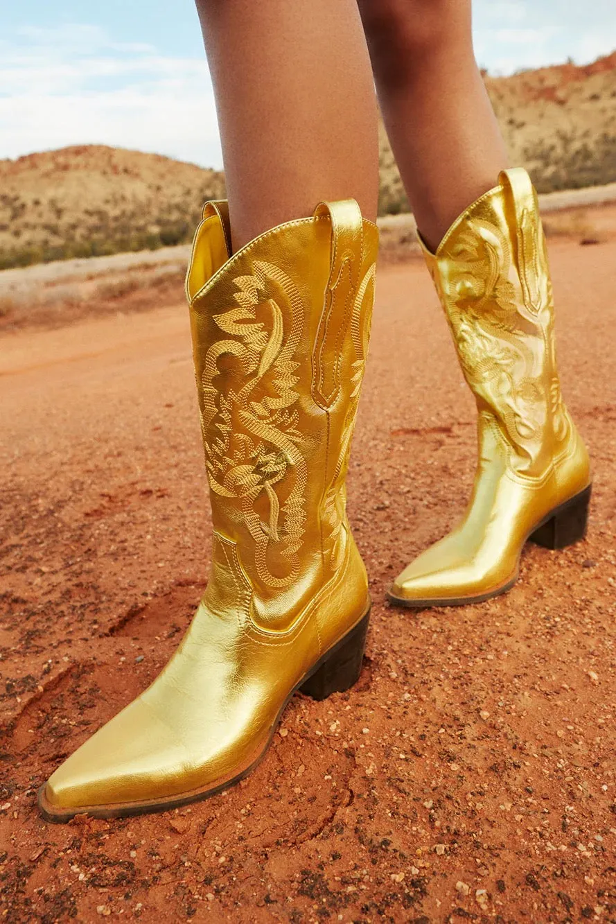 Danilo Metallic Western Boot