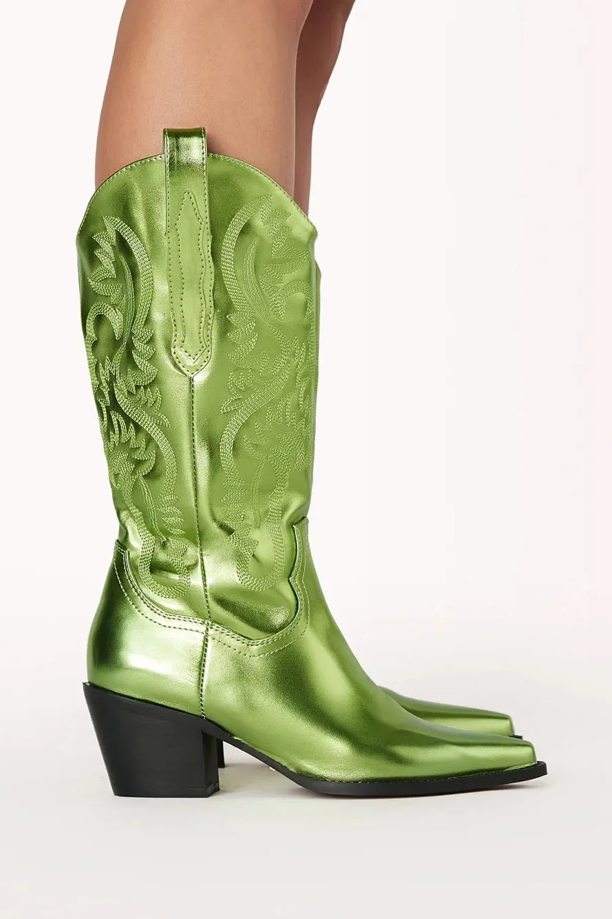 Danilo Metallic Western Boot