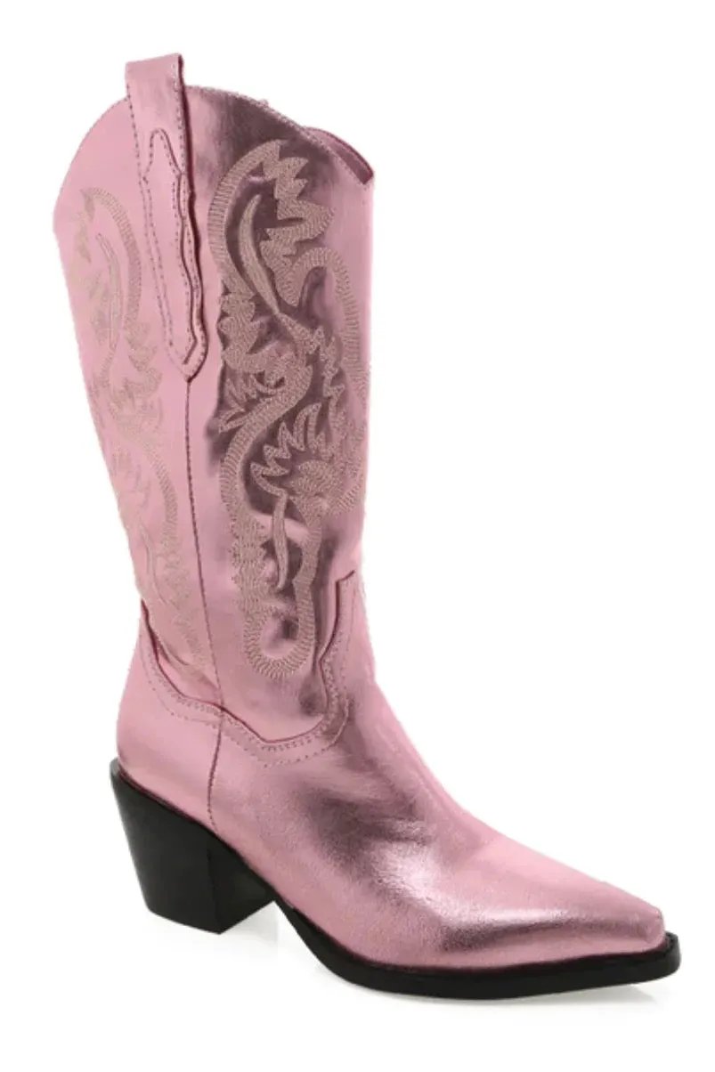 Danilo Metallic Western Boot