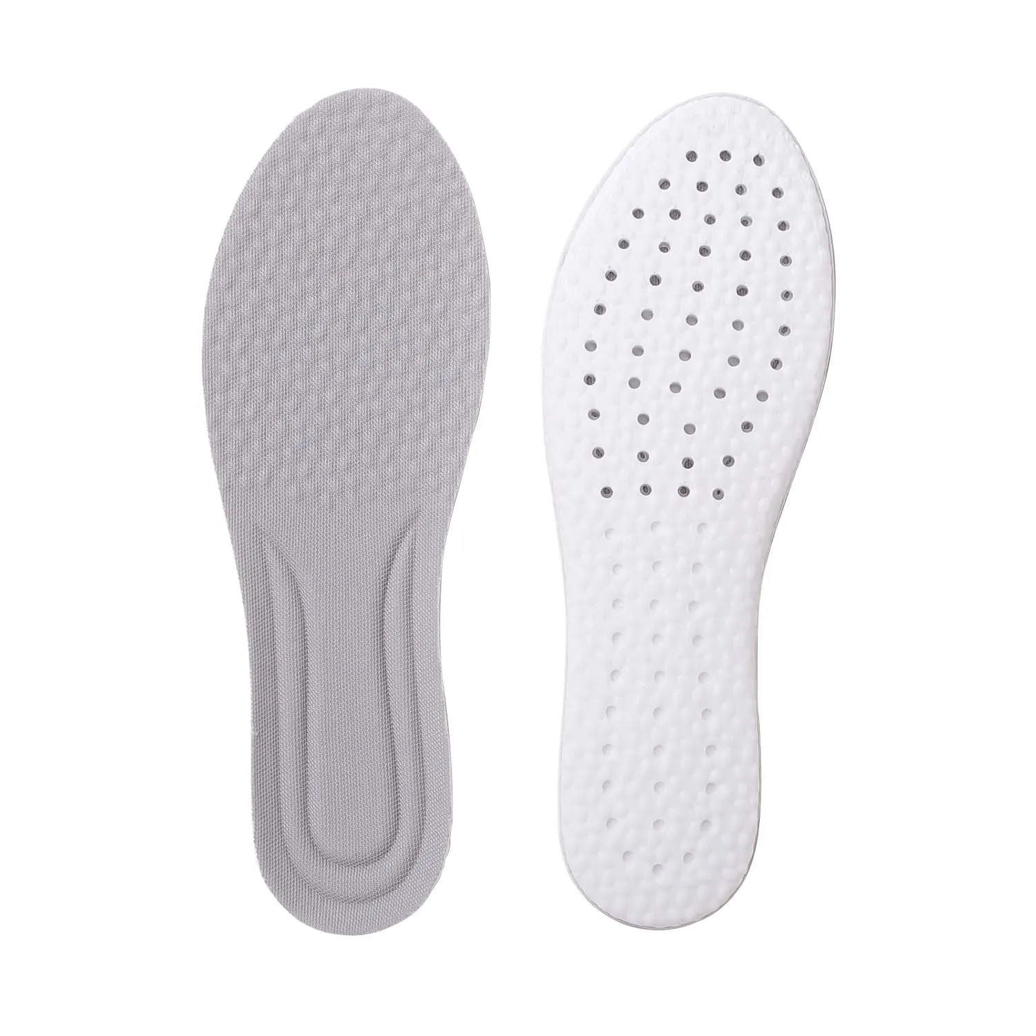 Dr Foot Air-Pillow® Insoles | Comfortable, Porous, and Breathable Insoles for Sports | Shock Absorption for Reduced Impact | Soothing Sensation | Relieves Foot Fatigue | - 1 Pair - (Small Size)