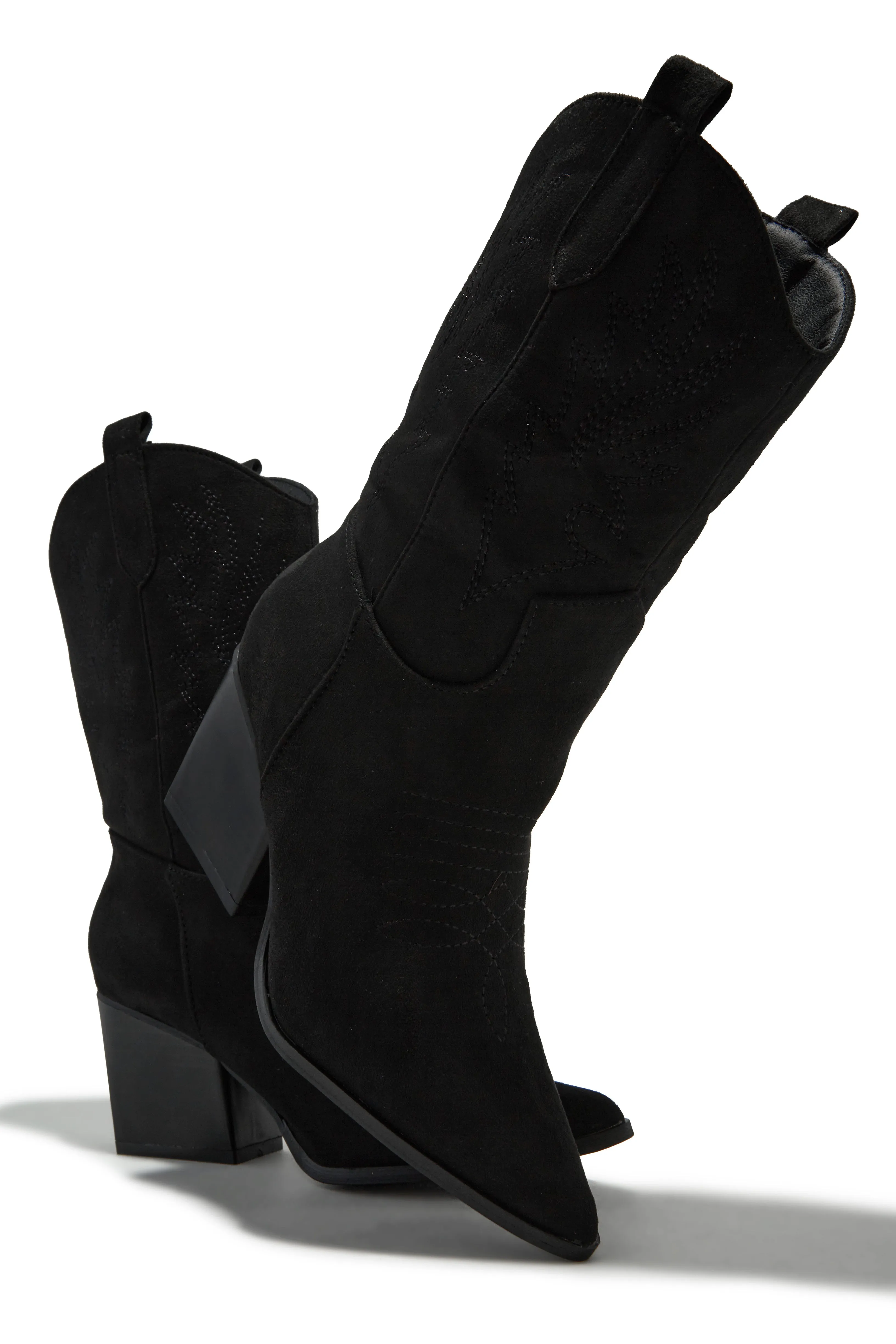 Festival Ready Cowgirl Boots - Black