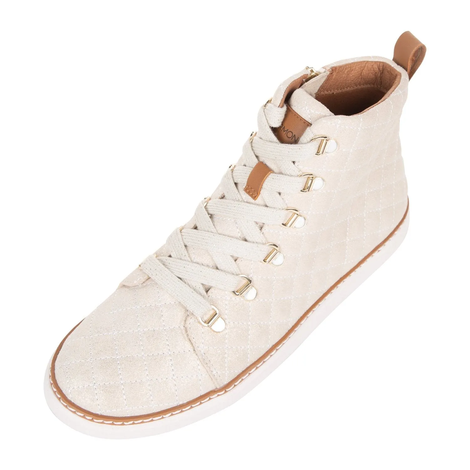 High-Top Cotton Laces • Tan Sparkle