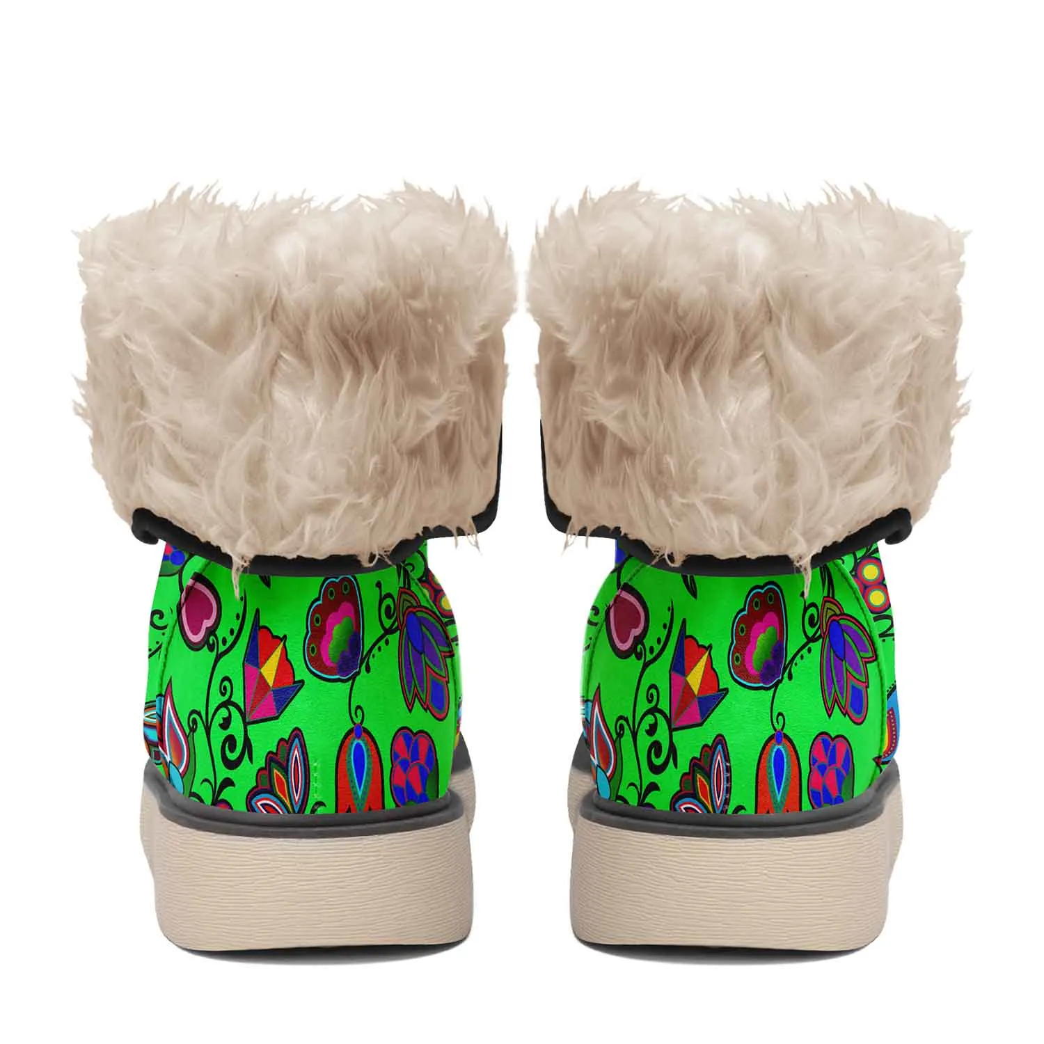 Indigenous Paisley Green Polar Winter Boots