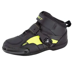 Joe Rocket Sector Casual Riding Boots Black/Hi-Viz