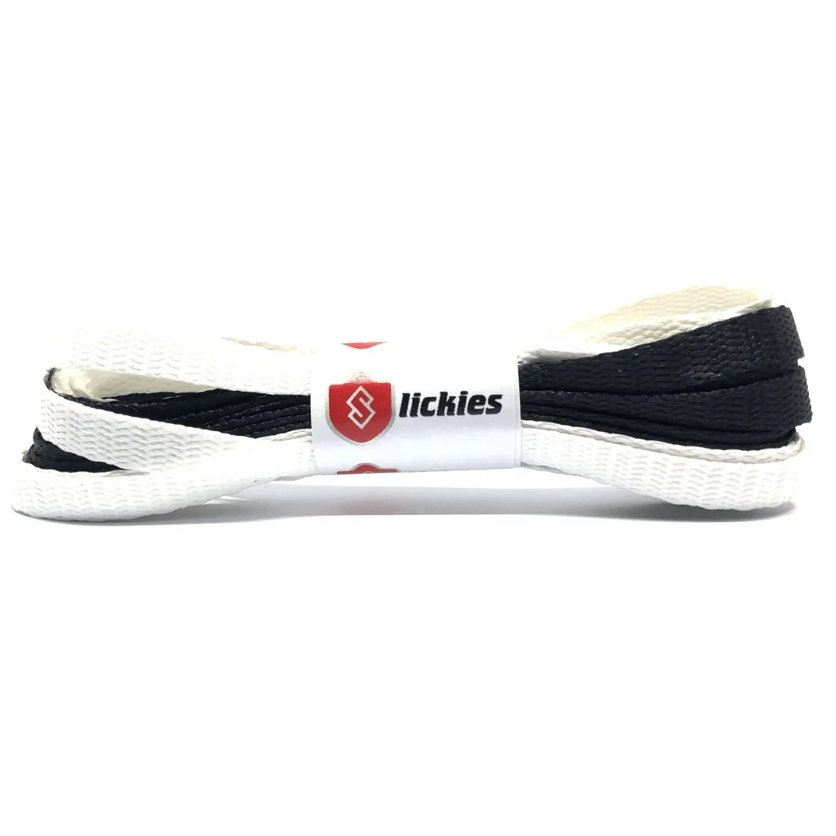 Jordan 1 Laces 2TONE Union Flat - Black with White Tips