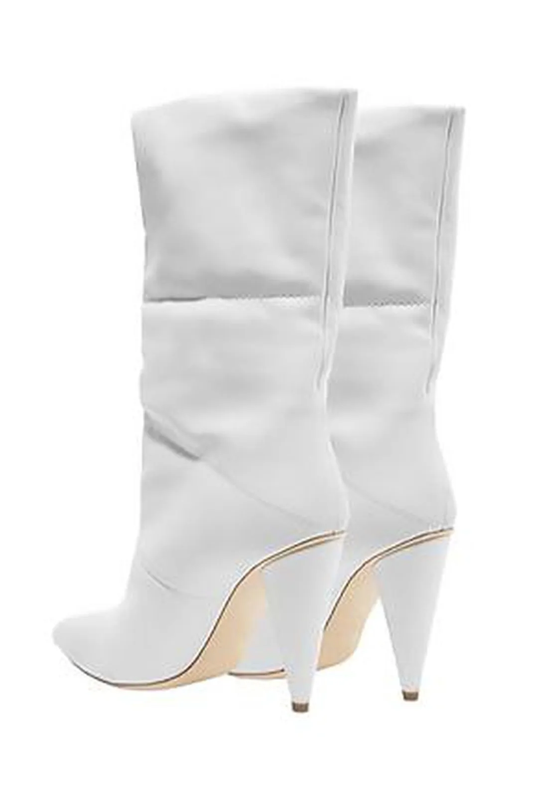 KIMORA - QUILTED WHITE BOOTS