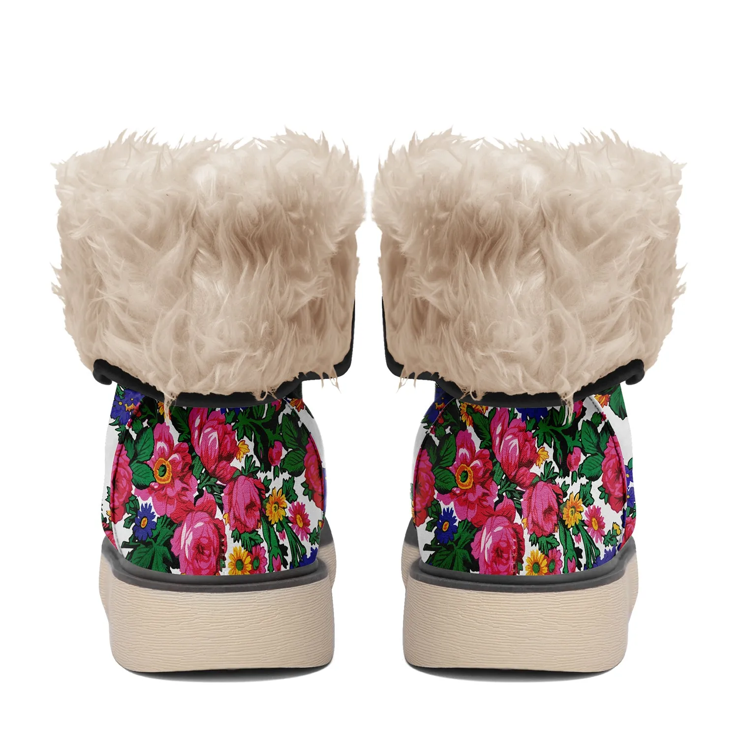 Kokum's Revenge White Polar Winter Boots