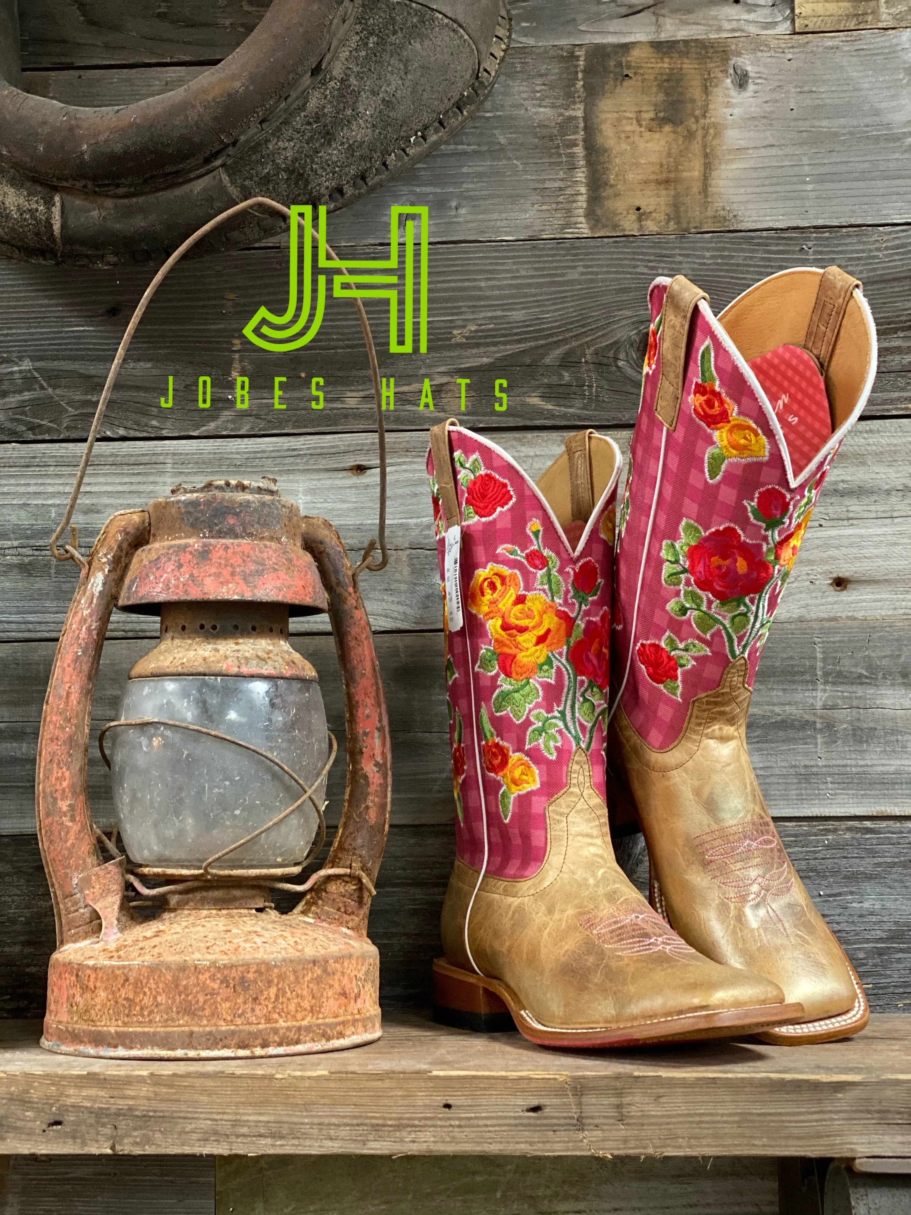 Ladies Macie Bean M9137 Metallic/Flowers  Boots