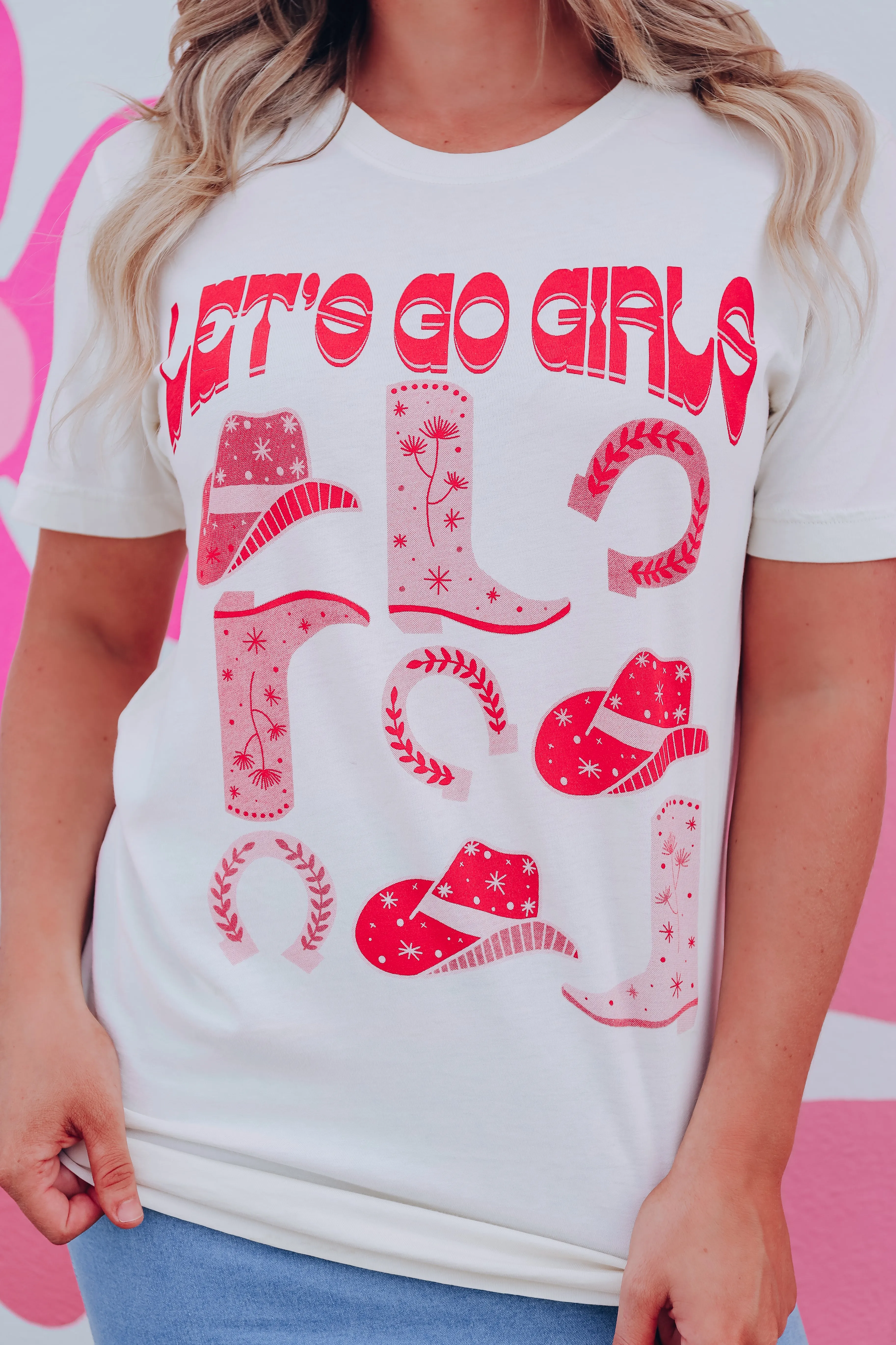 Let's Go Girls Cowboy Graphic Tee