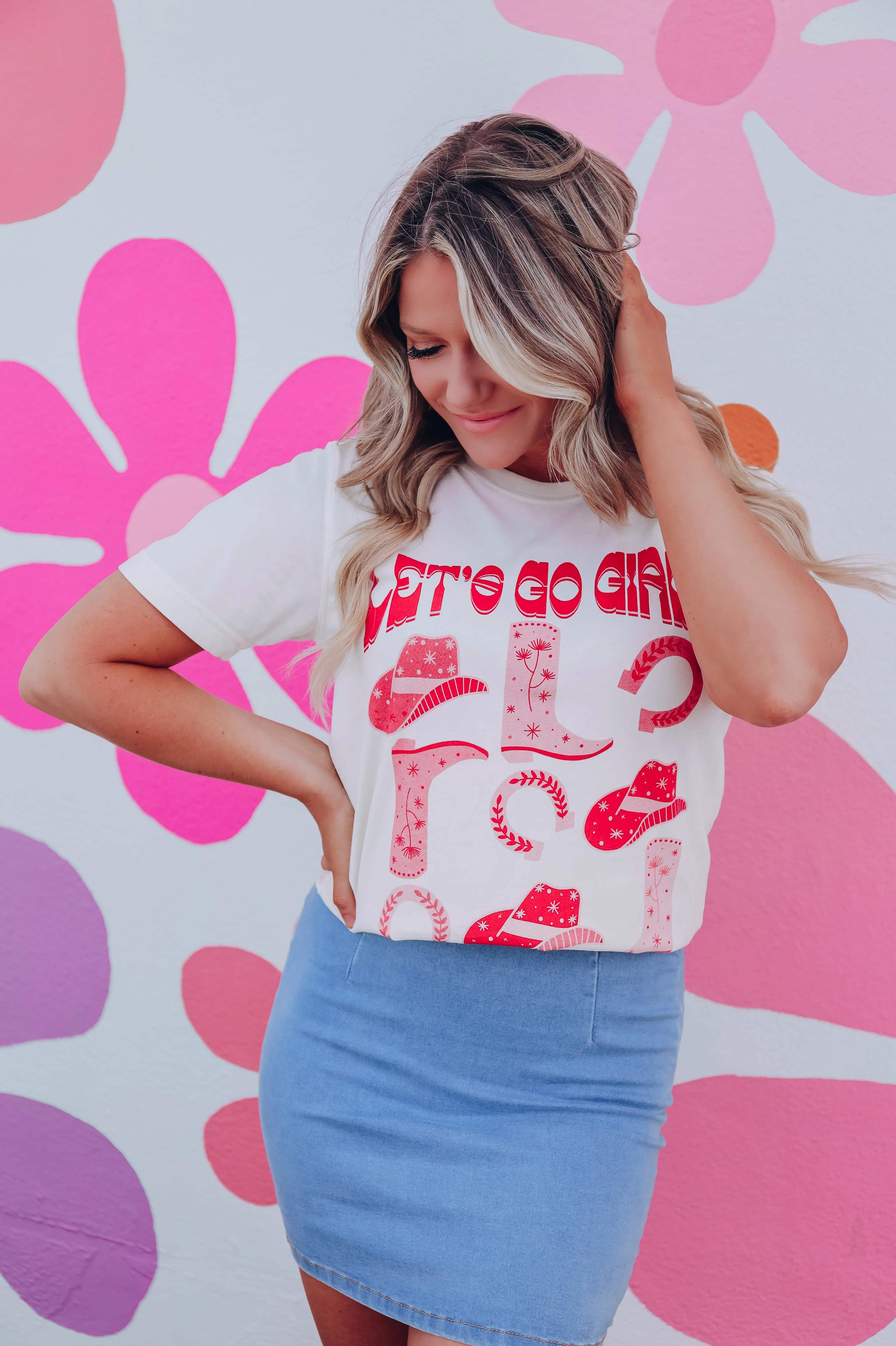 Let's Go Girls Cowboy Graphic Tee