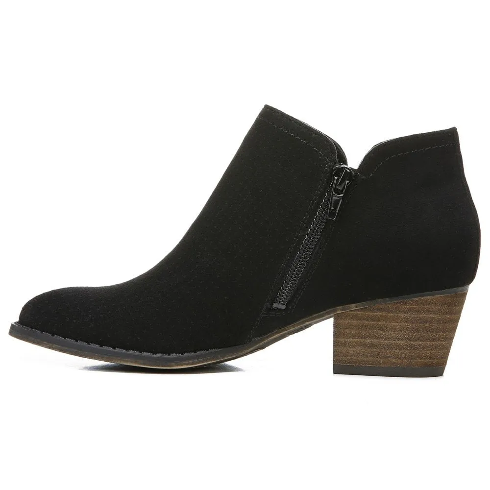 Lifestride Women's Blake Mid/Wide Heel Ankle Boots, Black