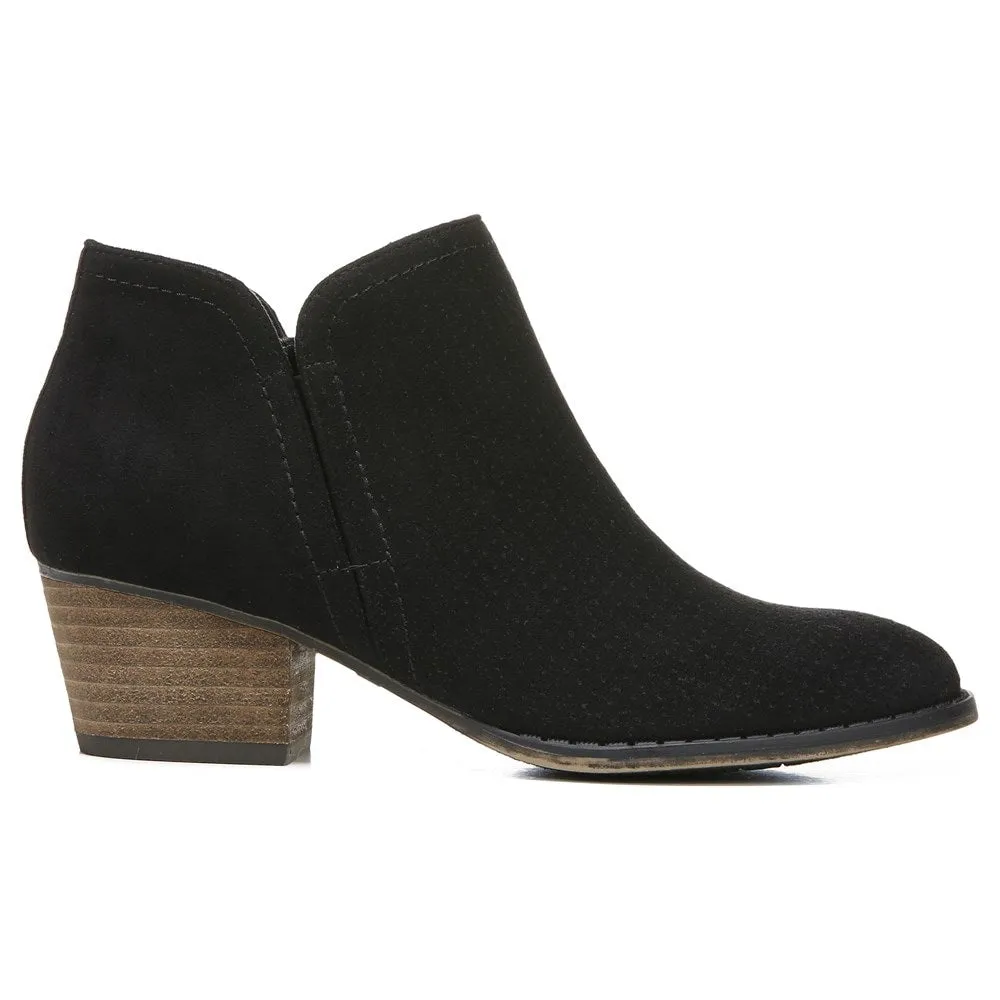 Lifestride Women's Blake Mid/Wide Heel Ankle Boots, Black