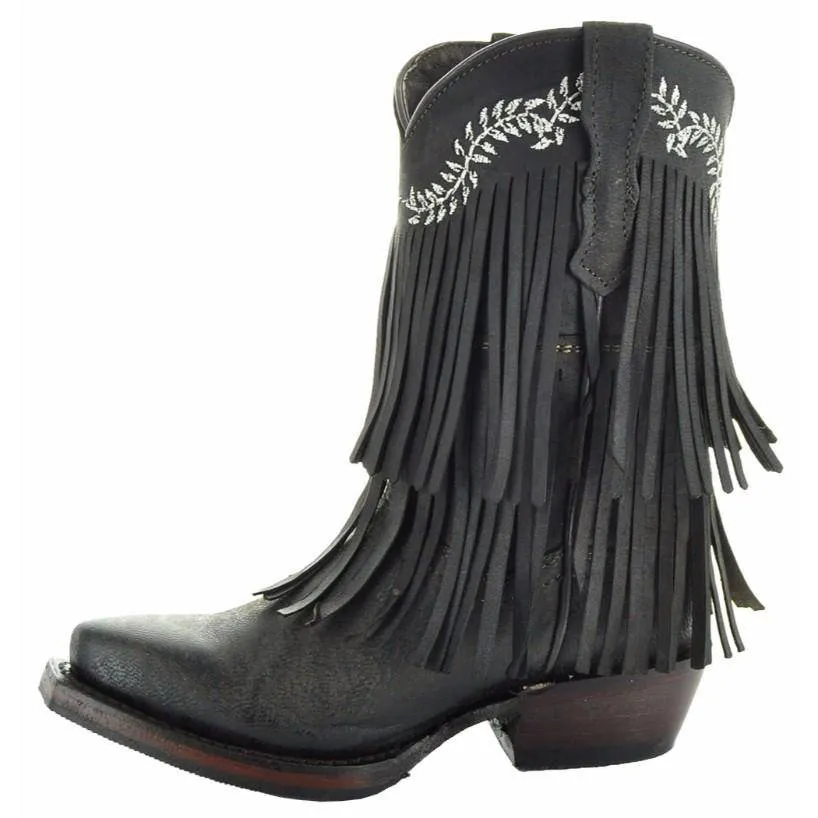 Little Cowgirl Girls' Fringe Boots | Kids' Fringe Cowboy Boots (K3006)