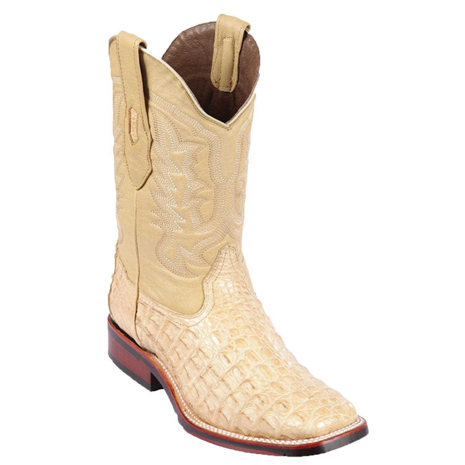 Men's Los Altos Caiman Flank Wide Square Toe Boots 826A18