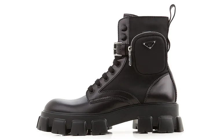 Men's Prada Monolith ankle boots