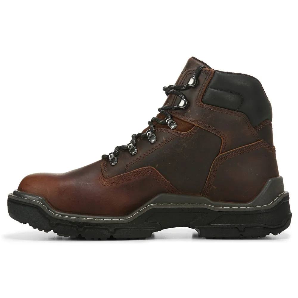 Men's Raider 6" Work Boots, Medium/X-Wide with Wolverine composite toe, peanut leather color