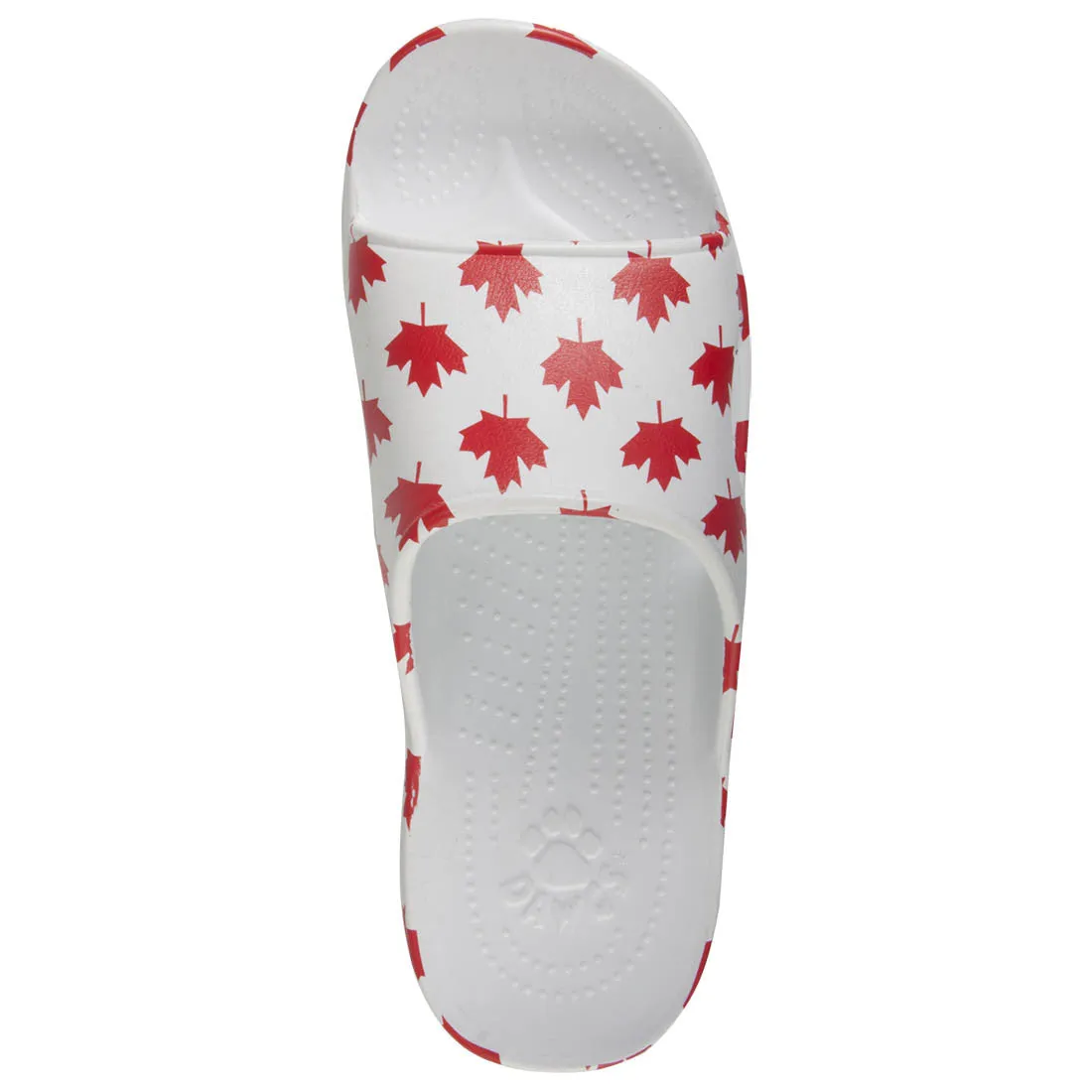 Men's Slides - Canada (White/Red)