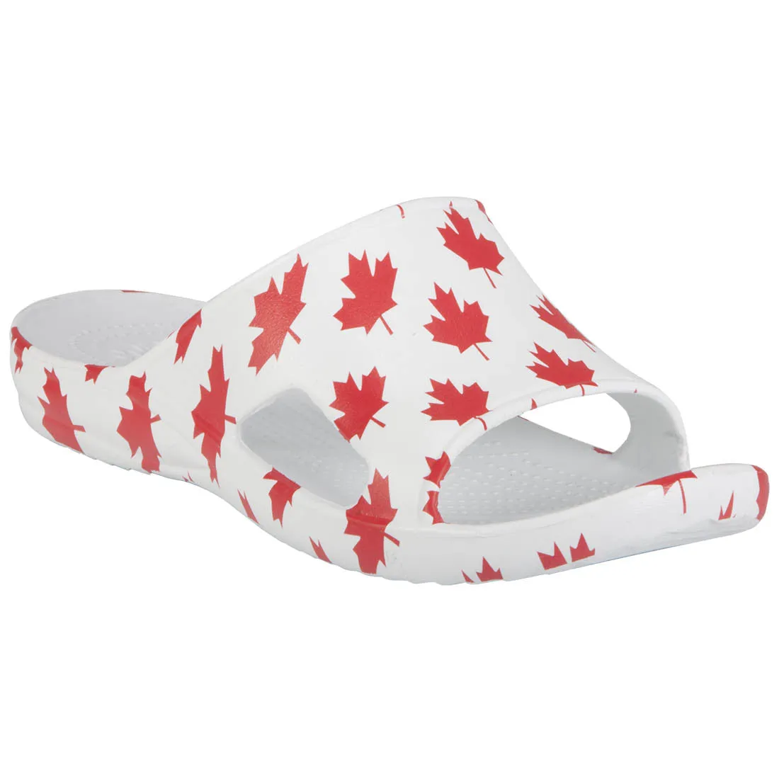 Men's Slides - Canada (White/Red)