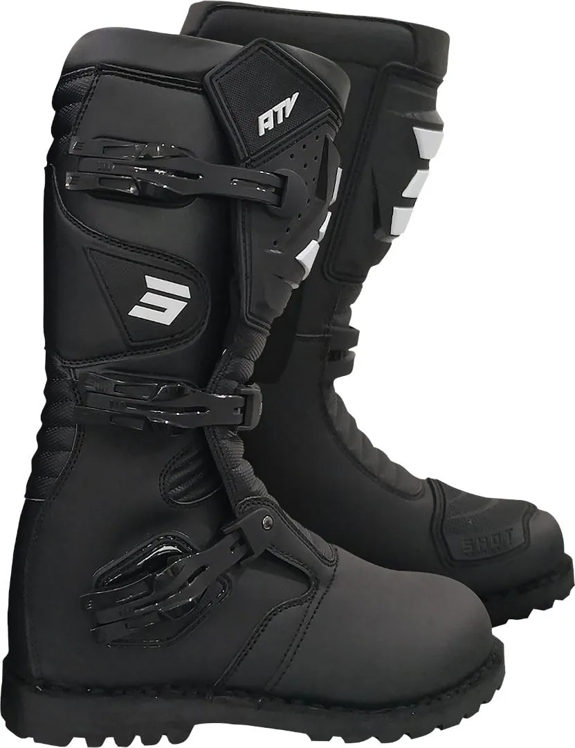 Motorcycle boots Shot ATV 2.0 WP with rubber sole, black